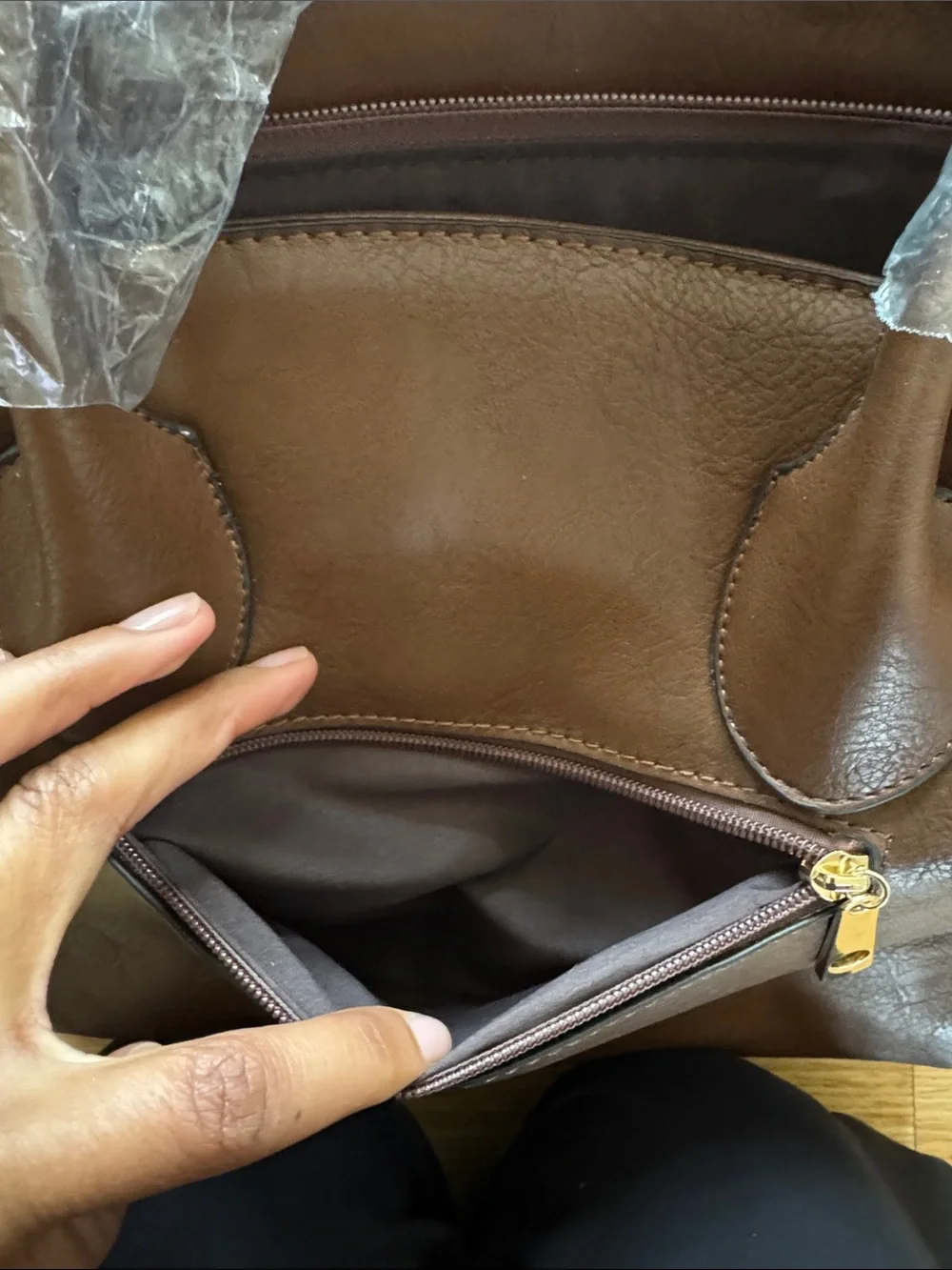 Michael Kors Chocolate Brown Leather Satchel with Gold Logo 🔅